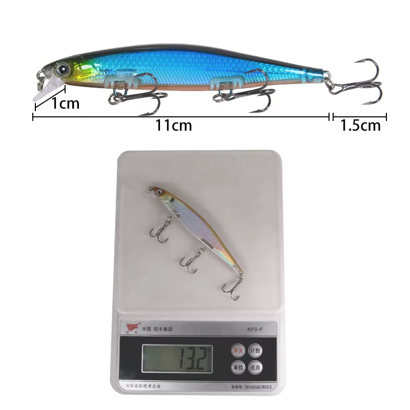Cebo crankbait POETRYYI 3D láser para lucio – acción profunda - imagen 2