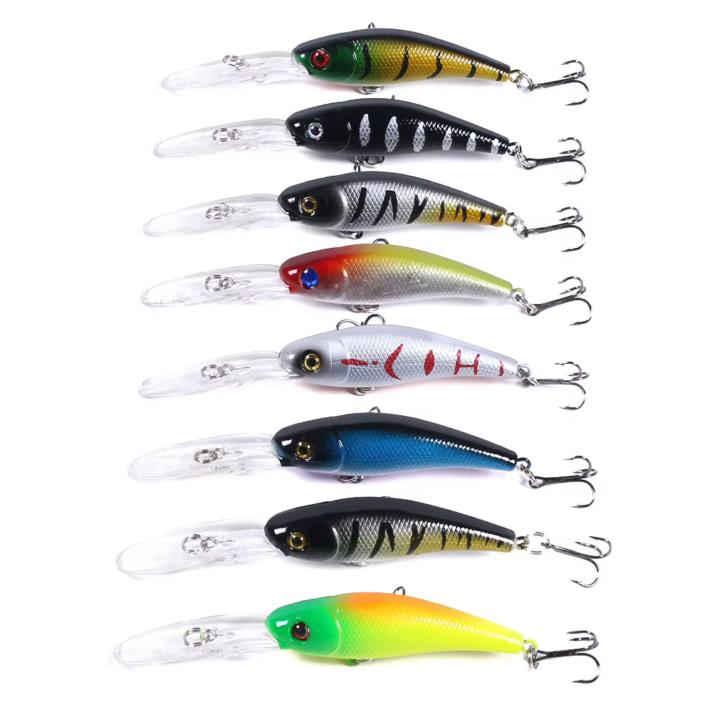 Señuelos Minnow Wobbler profesionales para lubina, lucio y trucha - imagen 4