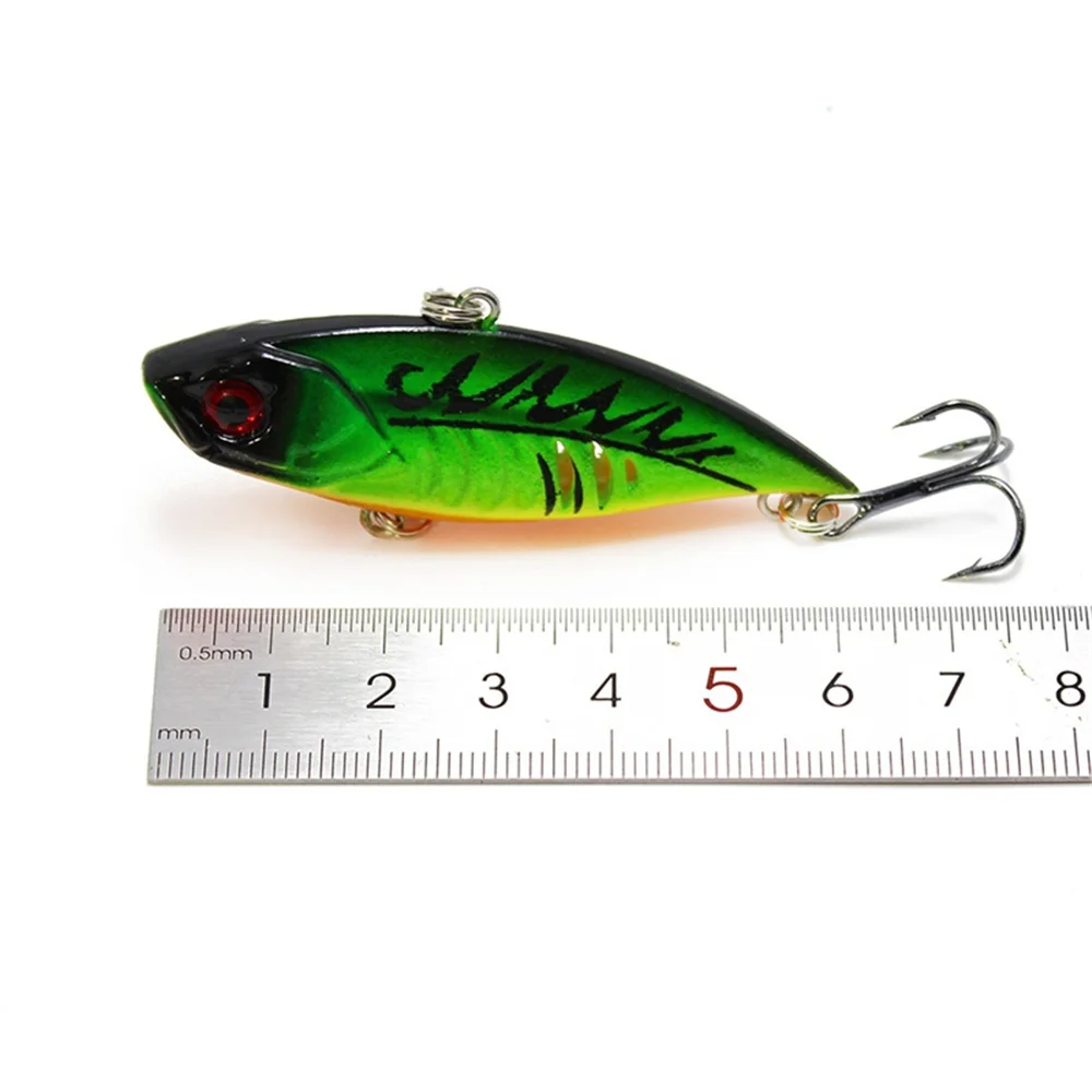 Señuelo VIB de pesca 6,5 cm color azul blanco