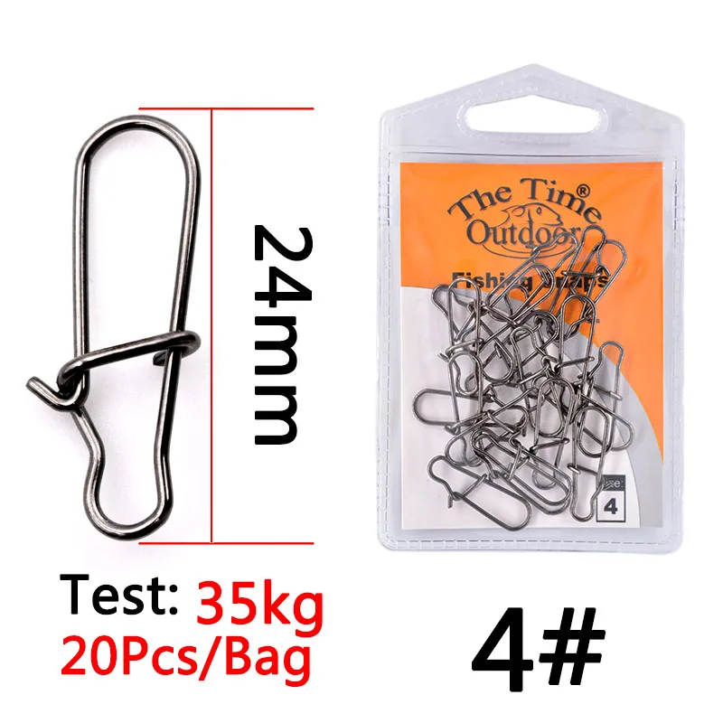 Castfanatic Broches de Seguridad Pesca Acero Inoxidable Clip Giratorio - imagen 2