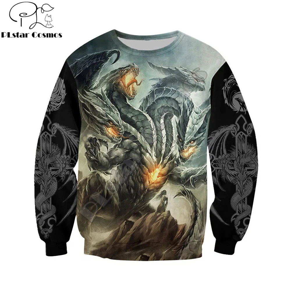 Sudadera con capucha estampado 3D Dungeon Dragon unisex otoño invierno - imagen 5