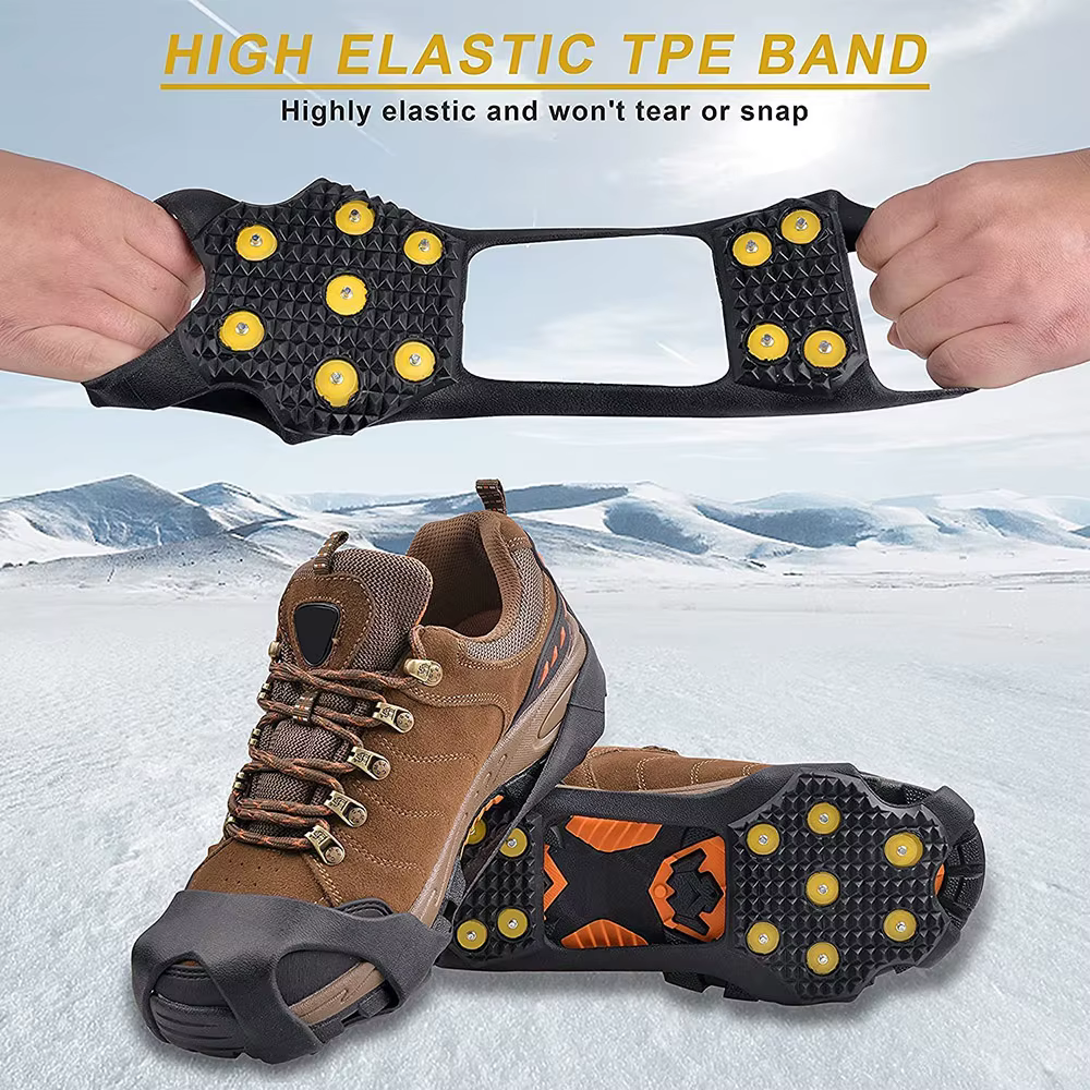 Crampones Antideslizantes de 11 Puntas para Invierno – Universal]!d~[> - imagen 4