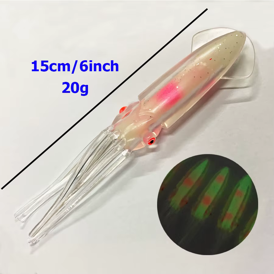 Wobbler Luminoso para Pesca Marina – Señuelo Calamar Pulpo - imagen 5
