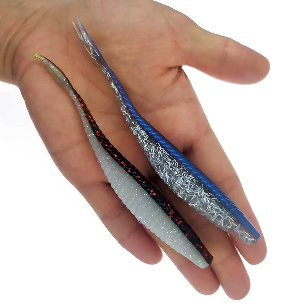 Señuelos suaves Swimbaits de Mar 12cm – Minnow Shad Cola Bifurcada Silicona