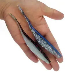 Señuelos suaves Swimbaits de Mar 12cm – Minnow Shad Cola Bifurcada Silicona