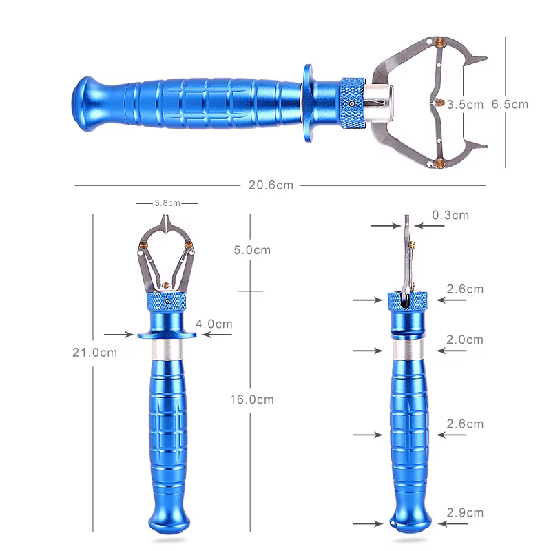Pinza de labios autobloqueo con báscula integrada de aluminio - imagen 4