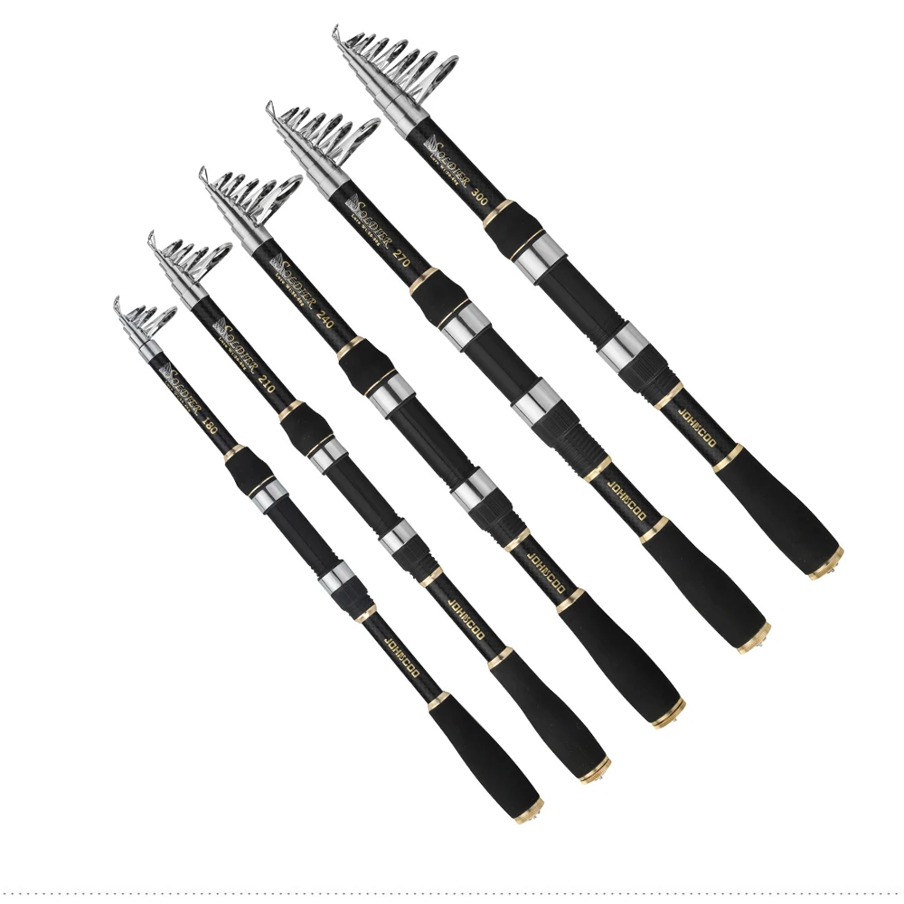 Primer plano del mango EVA y asiento del carrete