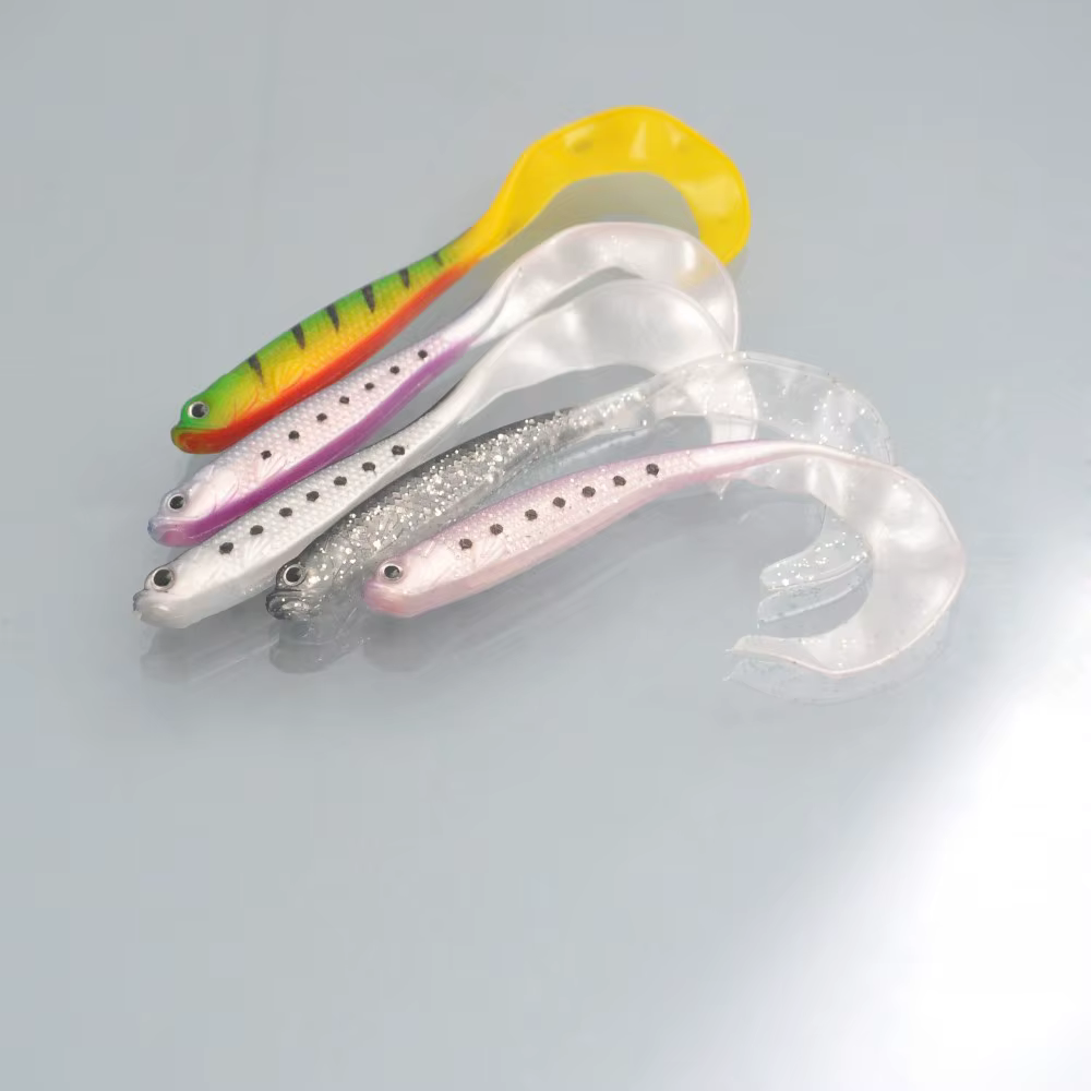 Señuelo Giratorio de Silicona con Cabeza Plomada para Lubina - imagen 5