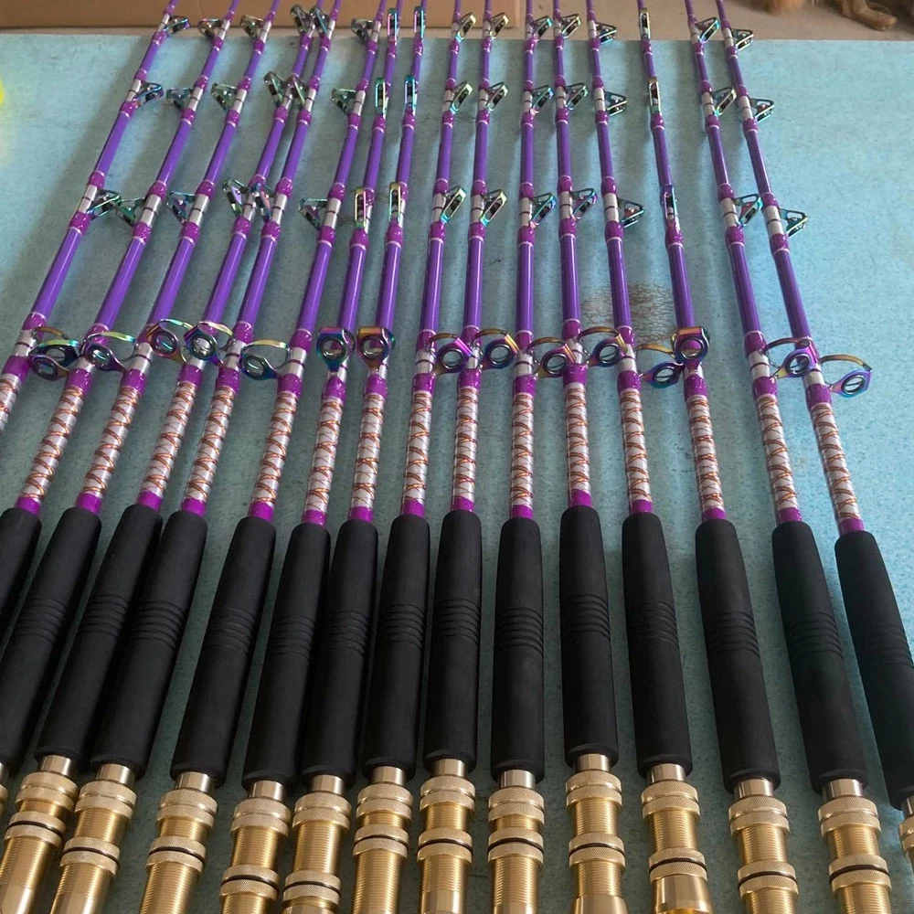 Caña de carbono spinning para barco, depredadores, slow jigging - imagen 2