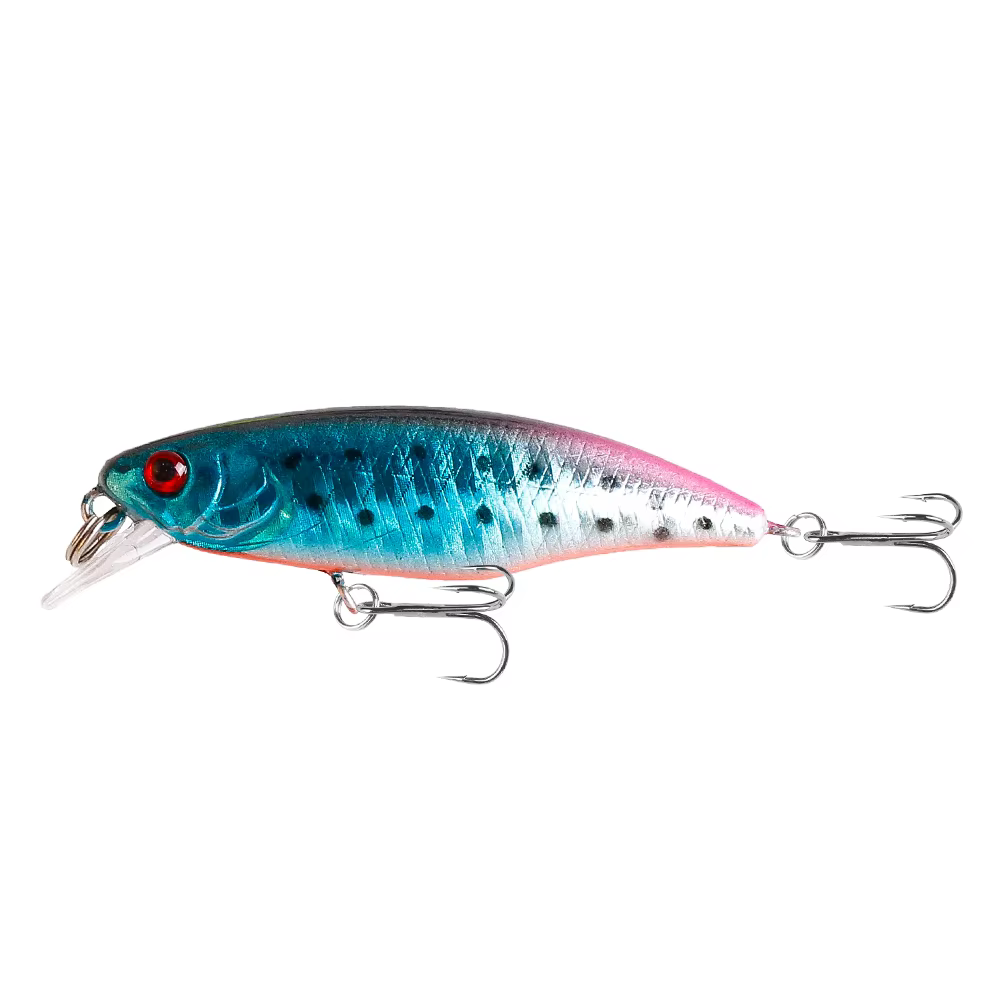 Señuelo minnow en acción dentro del agua