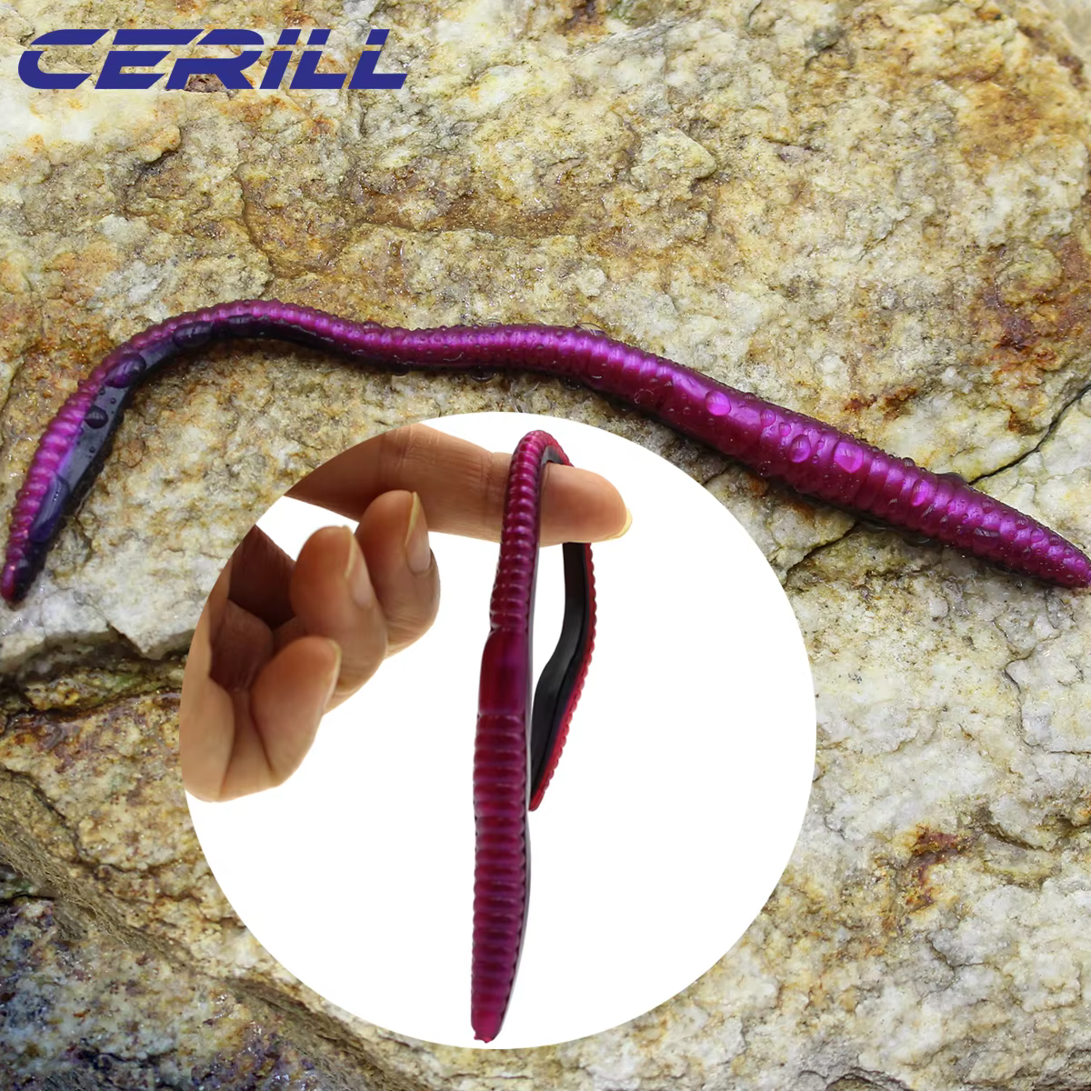 Cerill Señuelo Suave Silicona Imitación de Lombriz - imagen 4