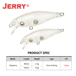 Jerry Elegance 5cm – Cuerpo Minnow blank sin pintar