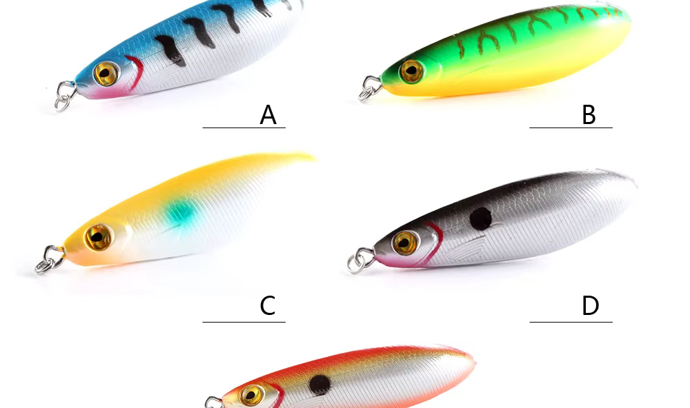 Variedad de colores del señuelo