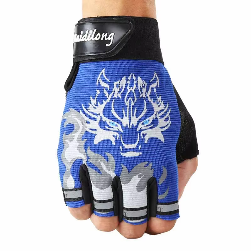 Guantes medio dedo niño – Antideslizantes y transpirables para ciclismo - imagen 5