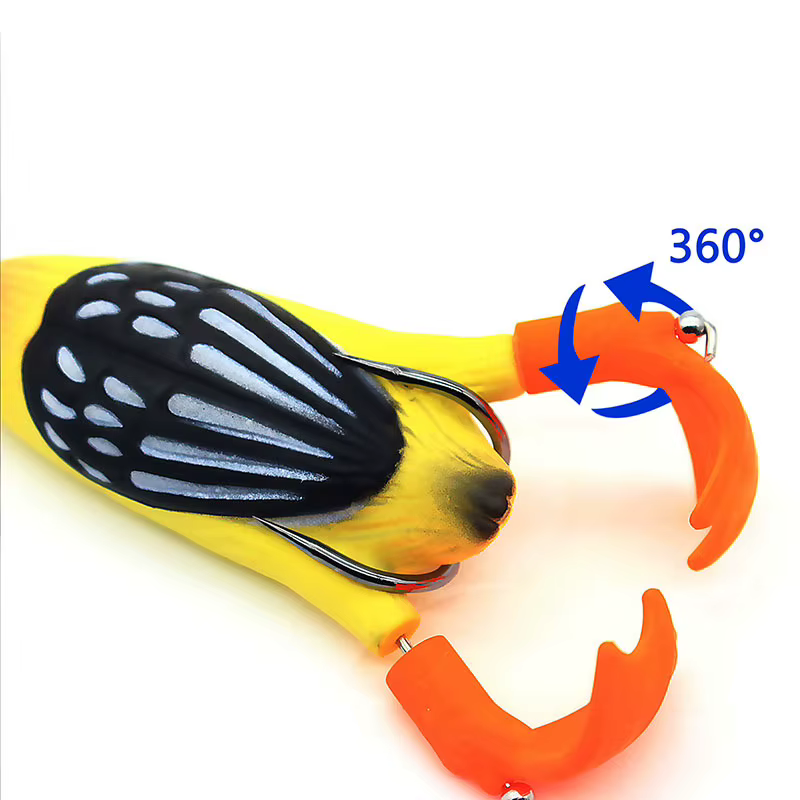 Isca Wobbler señuelo de pato hélice agua superior swimbait vinilo - imagen 5