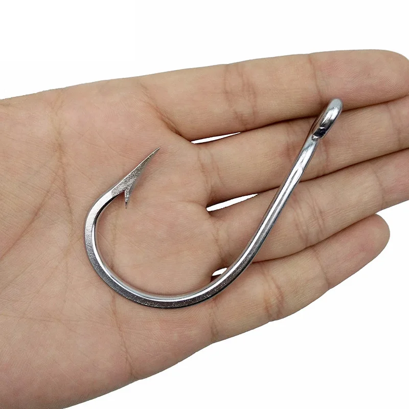 Anzuelos acero inoxidable para pesca de tiburón – Tamaños 5/0-13/0 - imagen 5