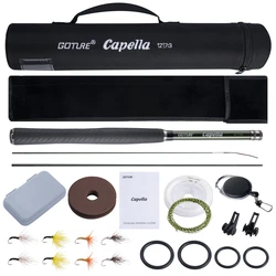 Goture Kit Tenkara caña carbono línea Tippet gancho accesorios