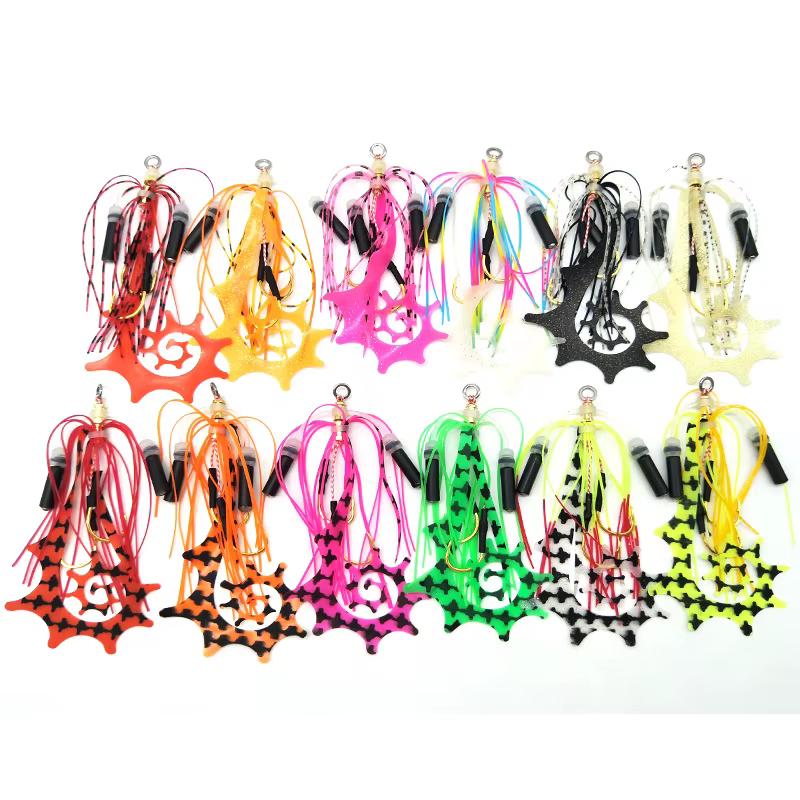 Kabura Jig Madai gomas Tai faldas silicona colas plomo para pesca - imagen 4