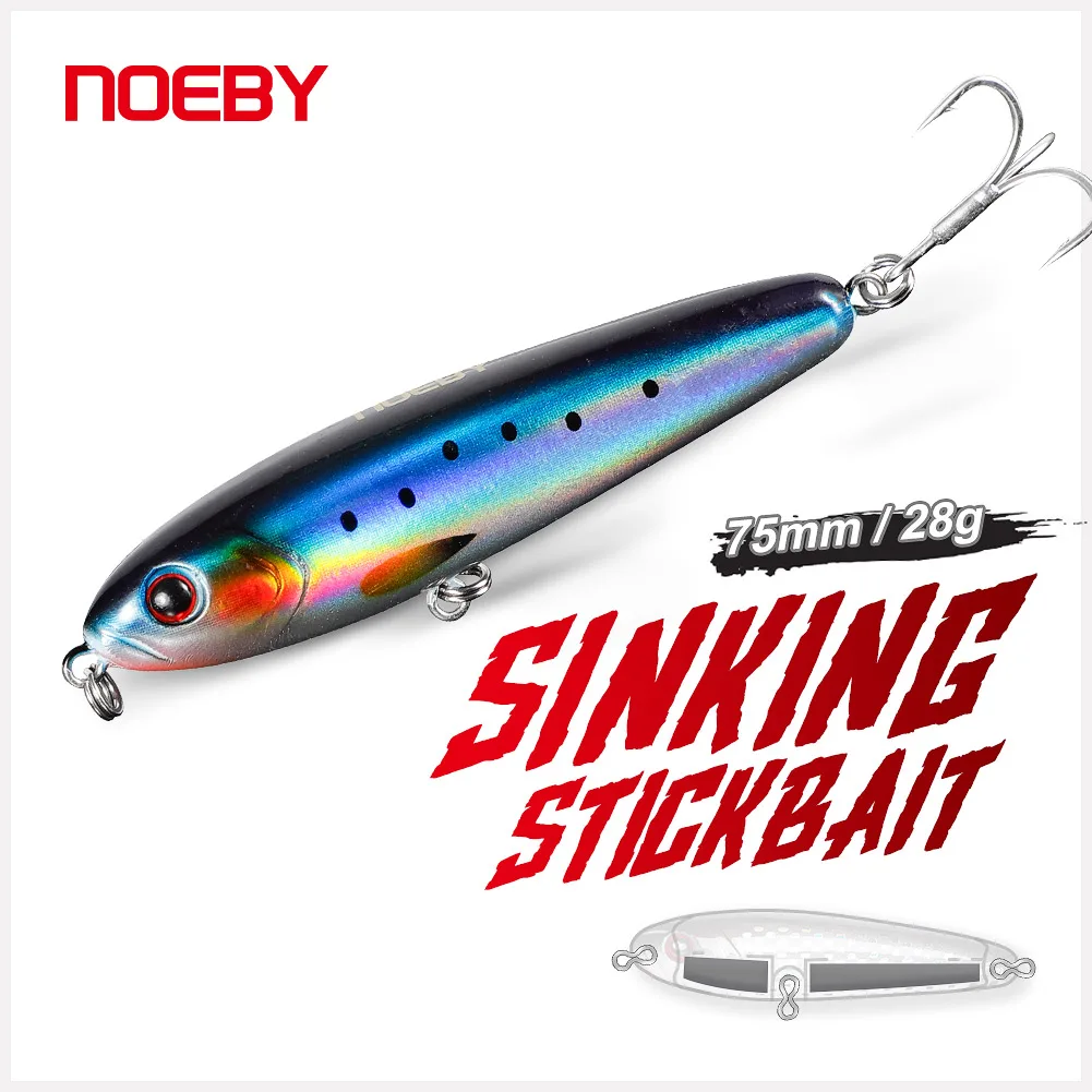 NOEBY Señuelo Stickbait hundido lanzamiento largo para pesca de mar - imagen 3