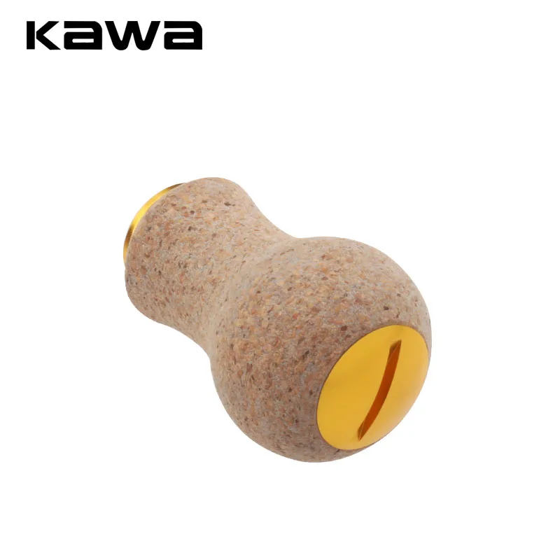 Perilla de manivela de carrete Kawa – goma suave y núcleo de madera