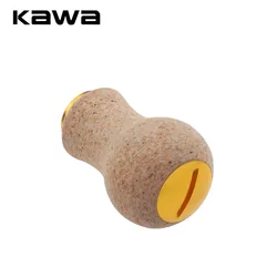 Perilla de manivela de carrete Kawa – goma suave y núcleo de madera
