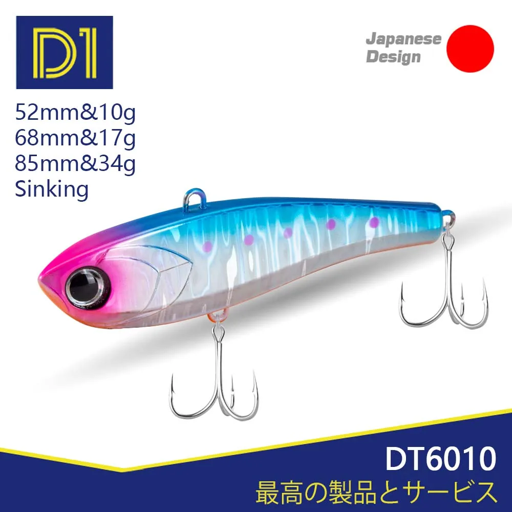 Señuelo VIB de tono alto para pesca de invierno con sonajero