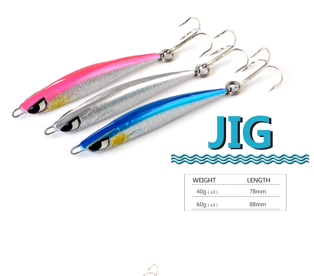 Señuelo FTK micro jig metálico con anzuelo triple