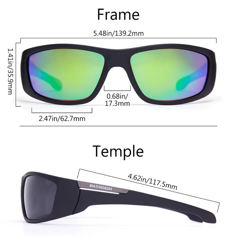 Bassdash V02 – Gafas polarizadas UV pesca fluvial y costera - imagen 2