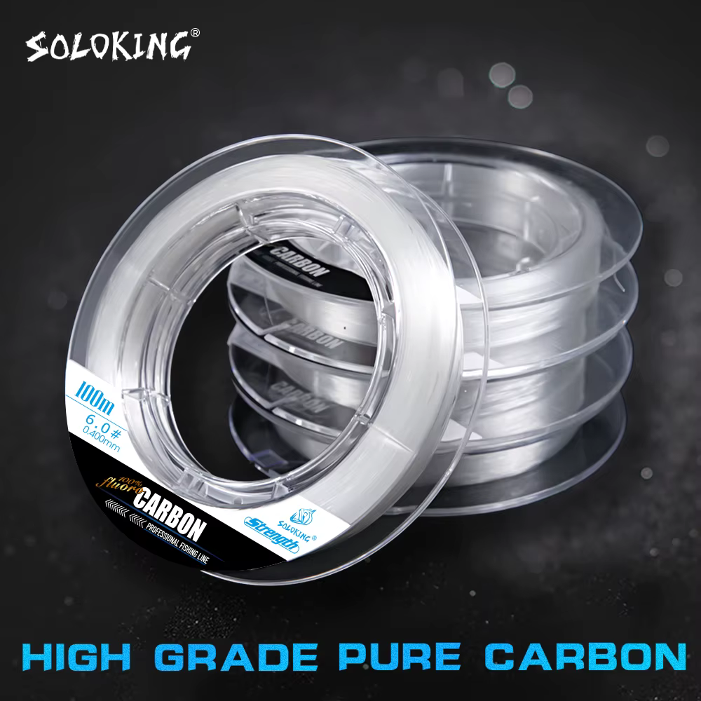 SOLOKING Fluorocarbono Puro para Pesca – Líder Resistente