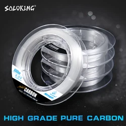 SOLOKING Fluorocarbono Puro para Pesca – Líder Resistente