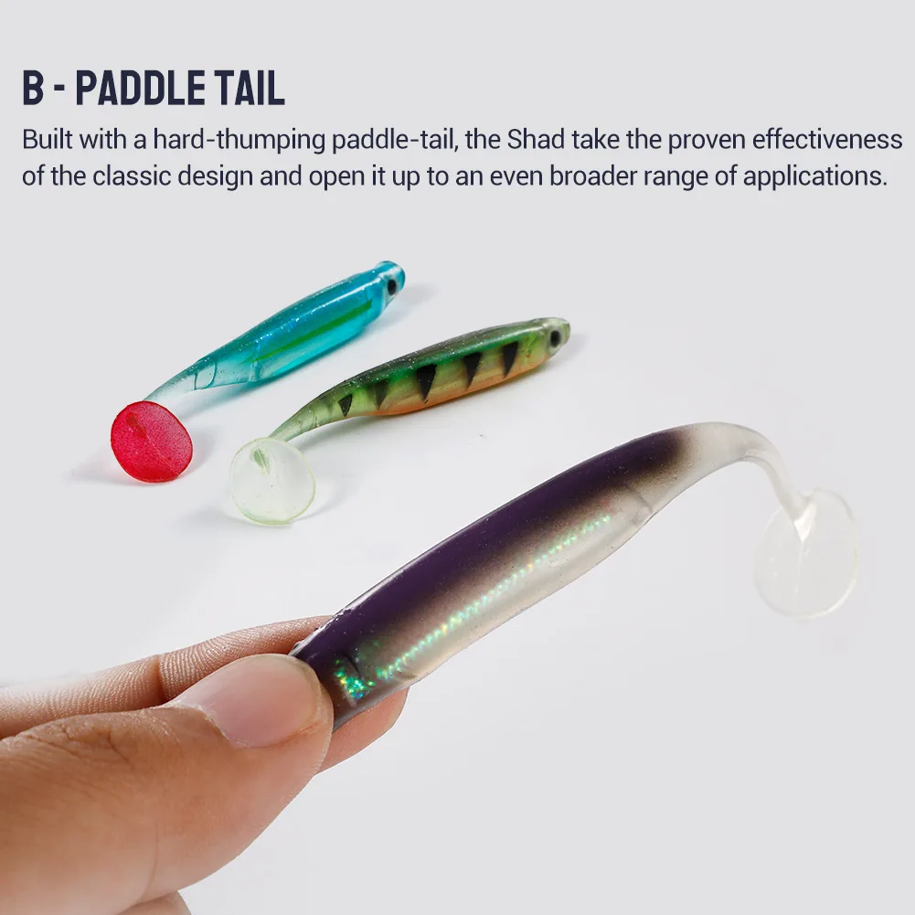 NOEBY Swimbait para lubina – Cola en T con láser interior - imagen 4
