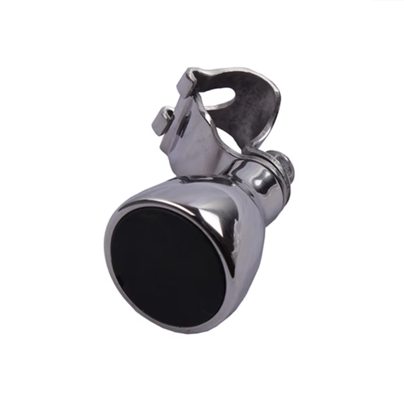 Pomo de Volante Acero Inoxidable 316 – Tapa Negra para Kayak