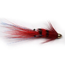 Bimoo Francis Snaelda Anzuelos Conehead – Fire Tiger, Negro y Rojo