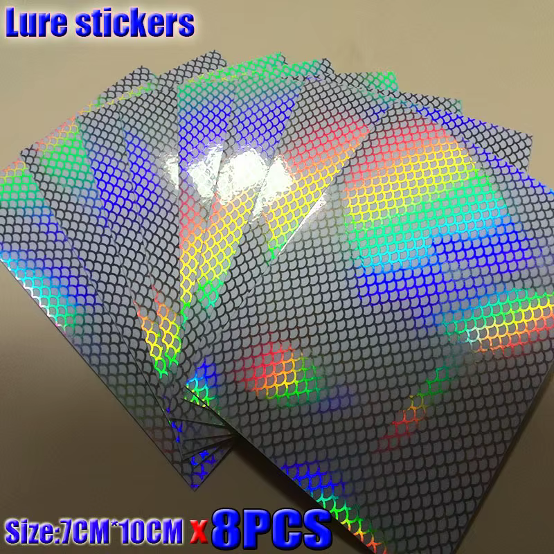 Pegatinas holográficas para señuelos de pesca – colores a elegir - imagen 2
