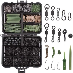 Kit Aparejos Carpa: Anzuelos Giratorios y Mangas Antienredos