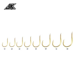Iseama anzuelos planos dorados extra afilados – Pesca deportiva