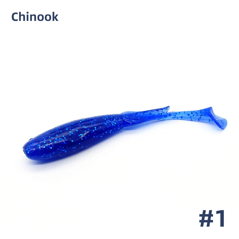 Chinook vinilo de silicona suave para pesca de mar con cola larga - imagen 5