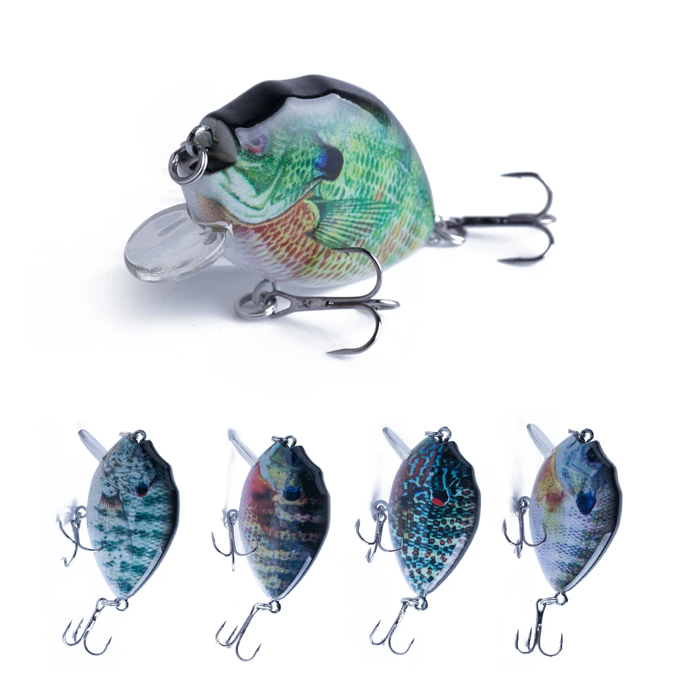 Señuelos Crankbait hundimiento lento para pesca de lubina y bluegill - imagen 5