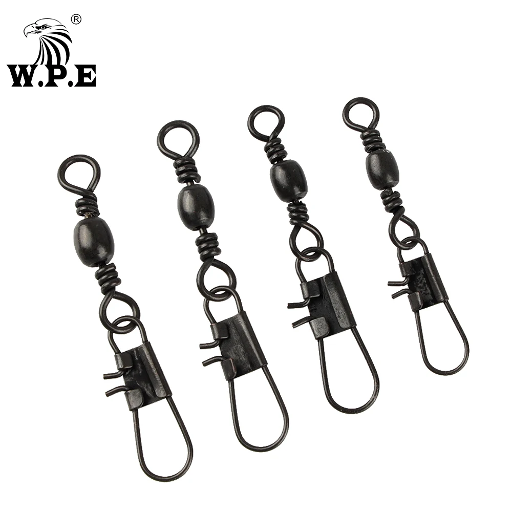 Conector giratorio W.P.E con pin a presión – Para señuelos y anzuelos - imagen 4