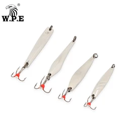Cuchara triple para pesca en hielo W.P.E, señuelo duro