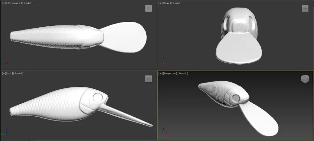 Perfil lateral que muestra el diseño hidrodinámico