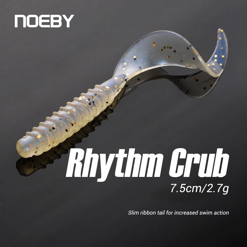 Noeby Vinilo Grub 7,5cm – Señuelo blando cola ancha para mar