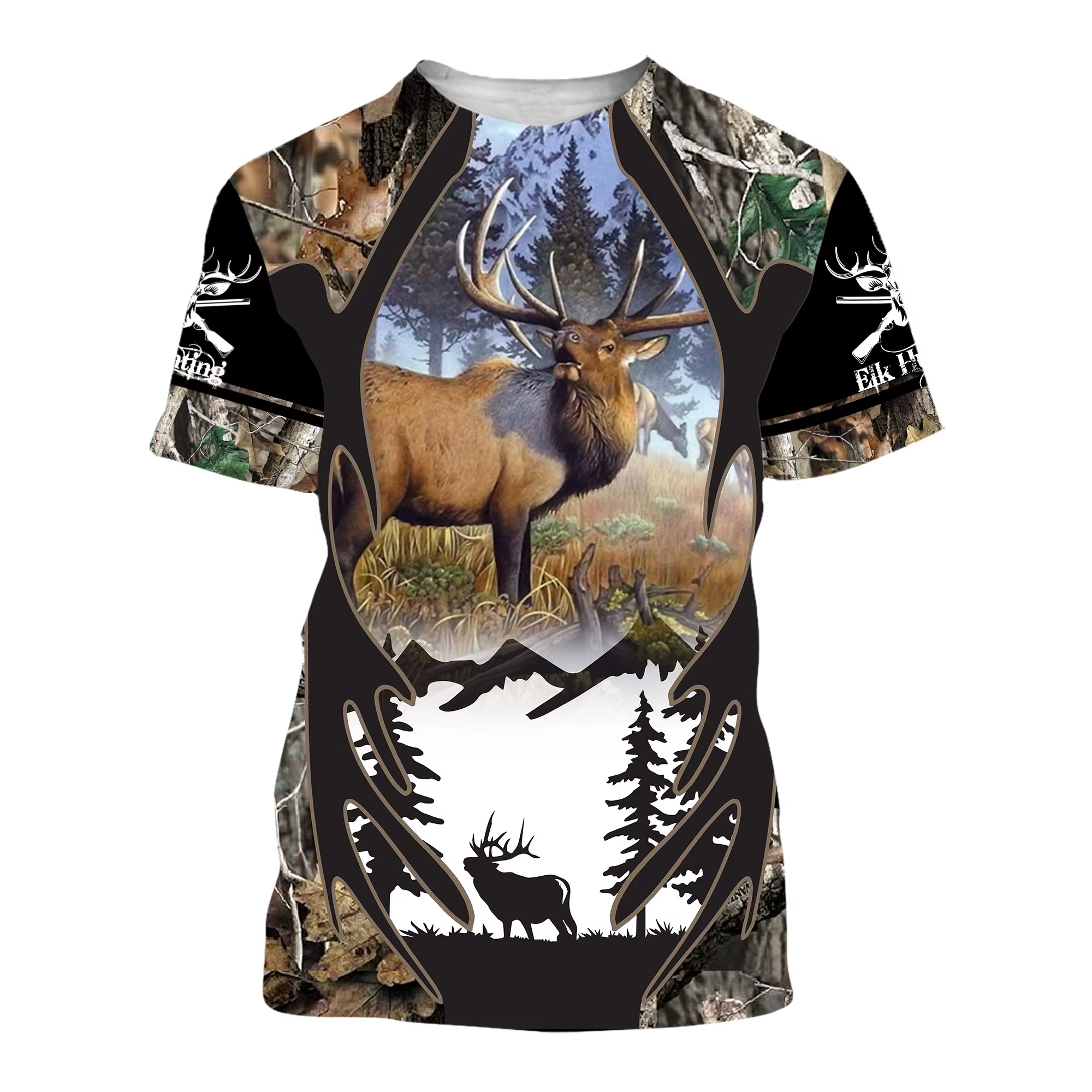 Camiseta de pesca 3D manga corta verano - imagen 2