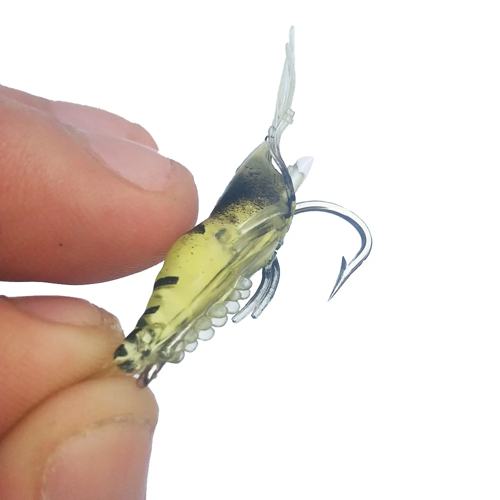 Señuelo Camarón blando de silicona 40mm 1,5g para mar - imagen 5