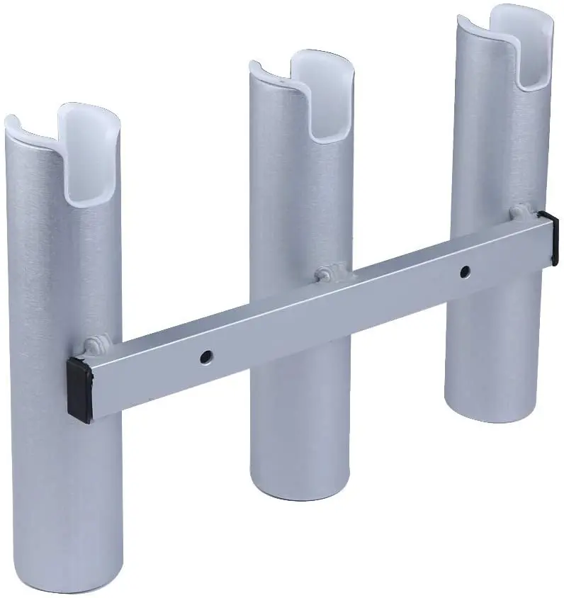 Soporte de cañas de pesca en aluminio con tubos para yate y barco - imagen 3