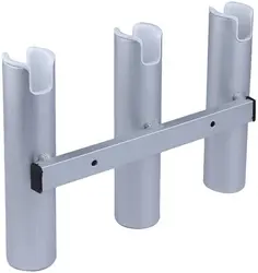 Soporte de cañas de pesca en aluminio con tubos para yate y barco