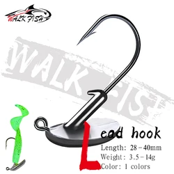 WALK FISH Jig Heads – Cañas de peso para vinilo (3,5-14g)