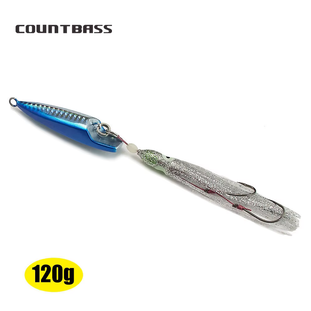 Countbass Inchiku Jig 120g – Calamar con Anzuelo de Asistencia Octoups - imagen 5