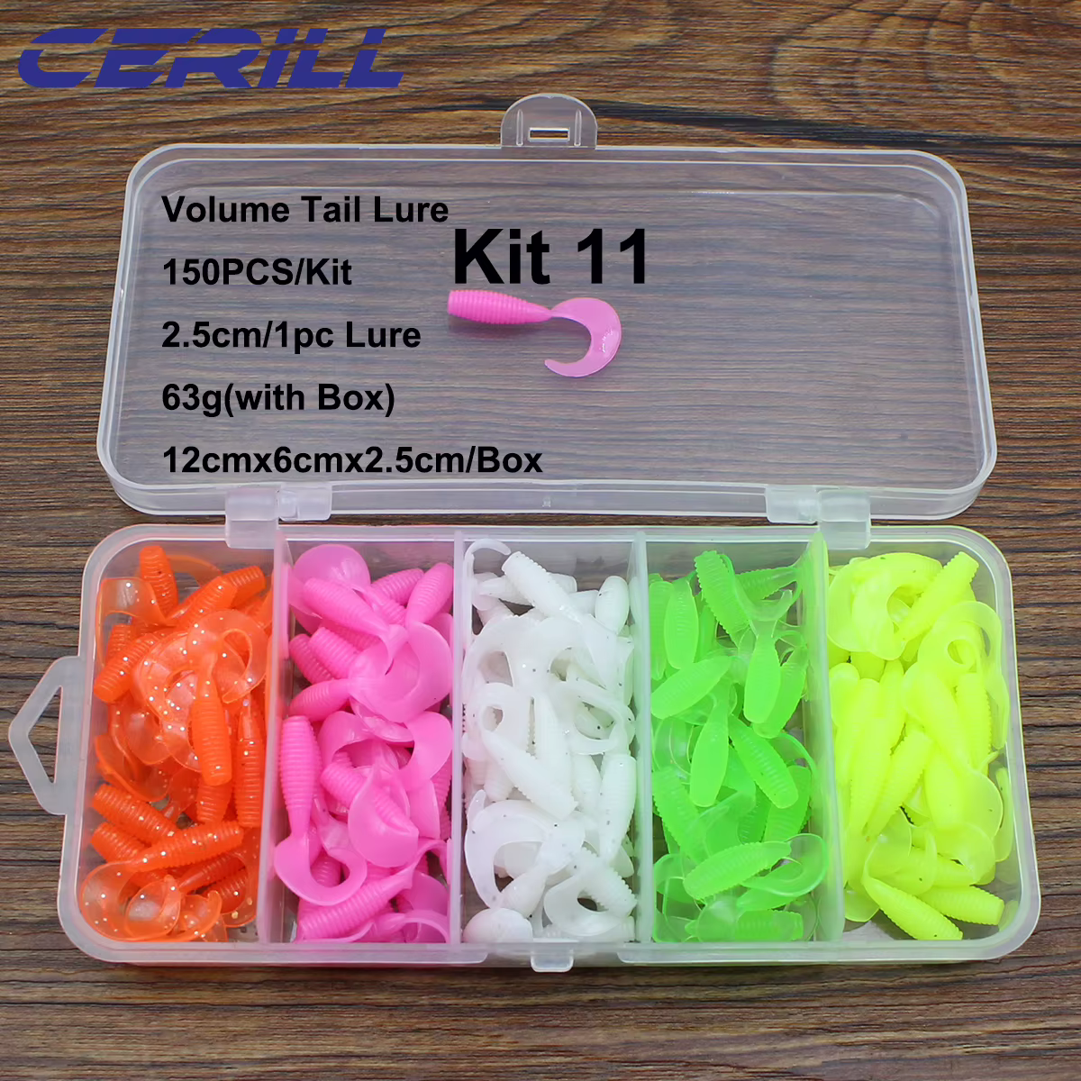 Cerill Señuelo de Silicona Suave 25mm – Imitación Gusano para Lubina - imagen 2