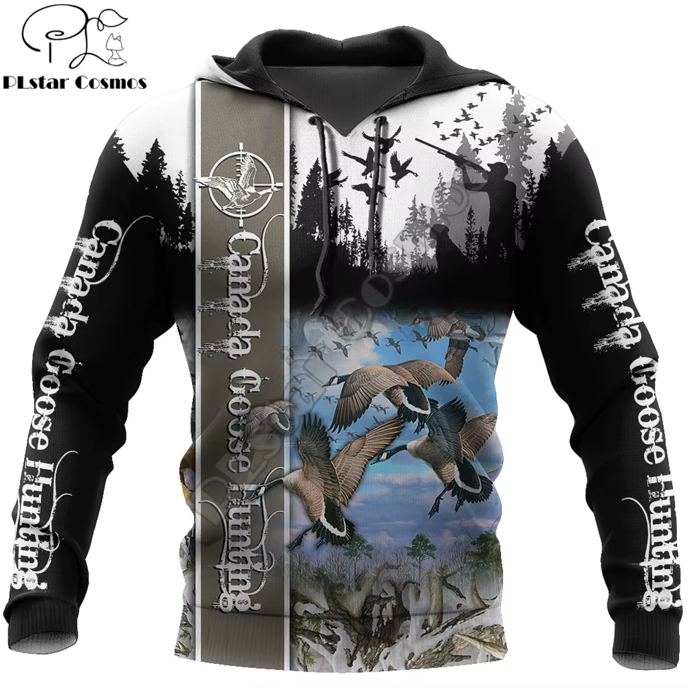 Sudadera 3D de caza de ganso con capucha y estampado completo - imagen 2